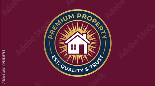 Premium Property Real Estate Logo.