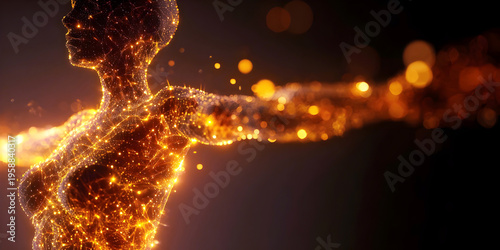 Embers of the Human Form, ai generated.