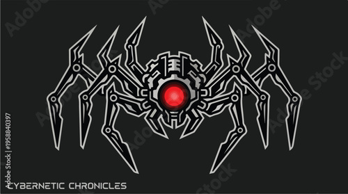 Robotic Spider Cybernetic Design.