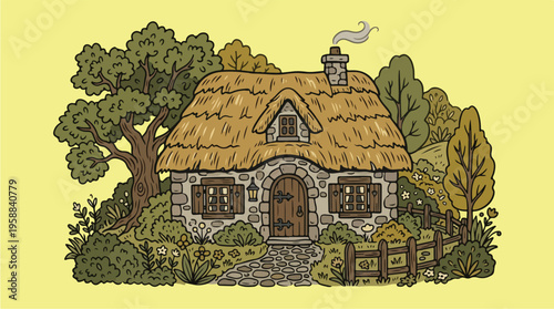 Small Cottage in the Woods.