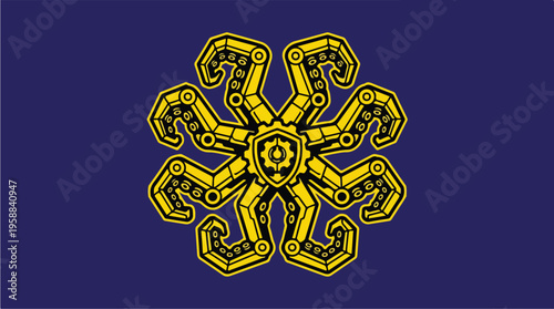 Tibetan Flag Buddhist Symbol.