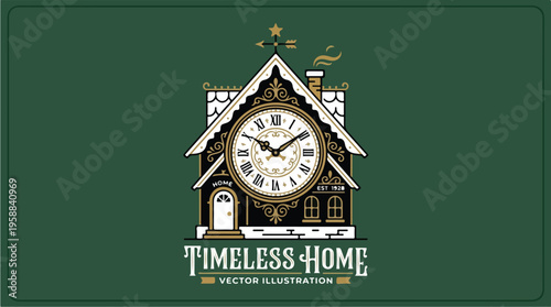 Timeless Home Illustration Design.