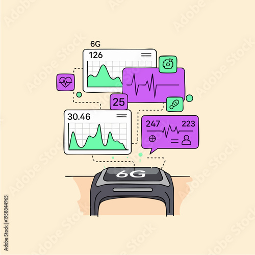 Smartwatch with digital health metrics.