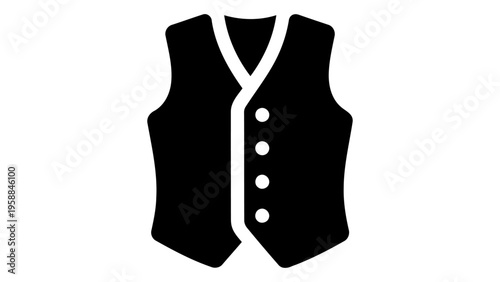 Ethnic waistcoat icon representing traditional formal wear