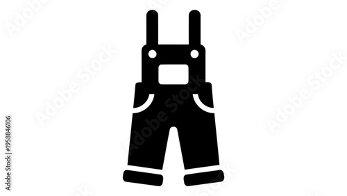 Dungaree pants icon