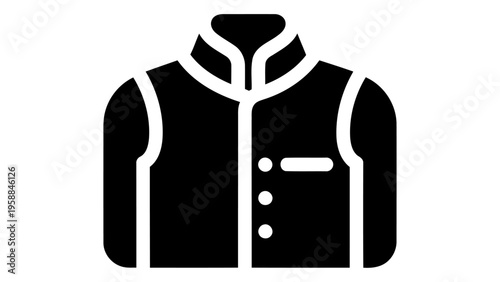 Nehru jacket icon representing modern ethnic formal wear