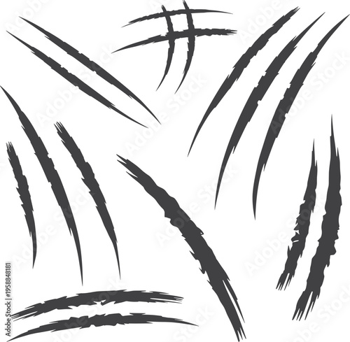 Collection of Claw Marks and Scratches damage torn