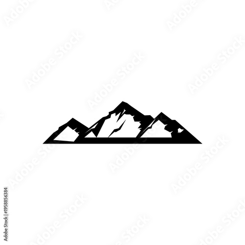 simple mountain silhouette logo