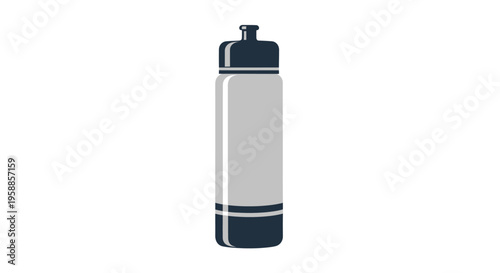 An icon a water bottle illustration for a fitness design project
