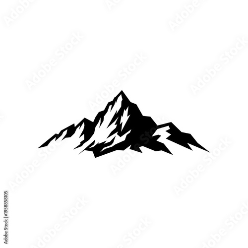 simple mountain silhouette logo