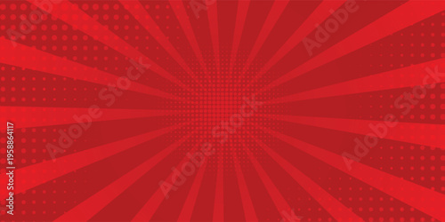 Comic background with red color
