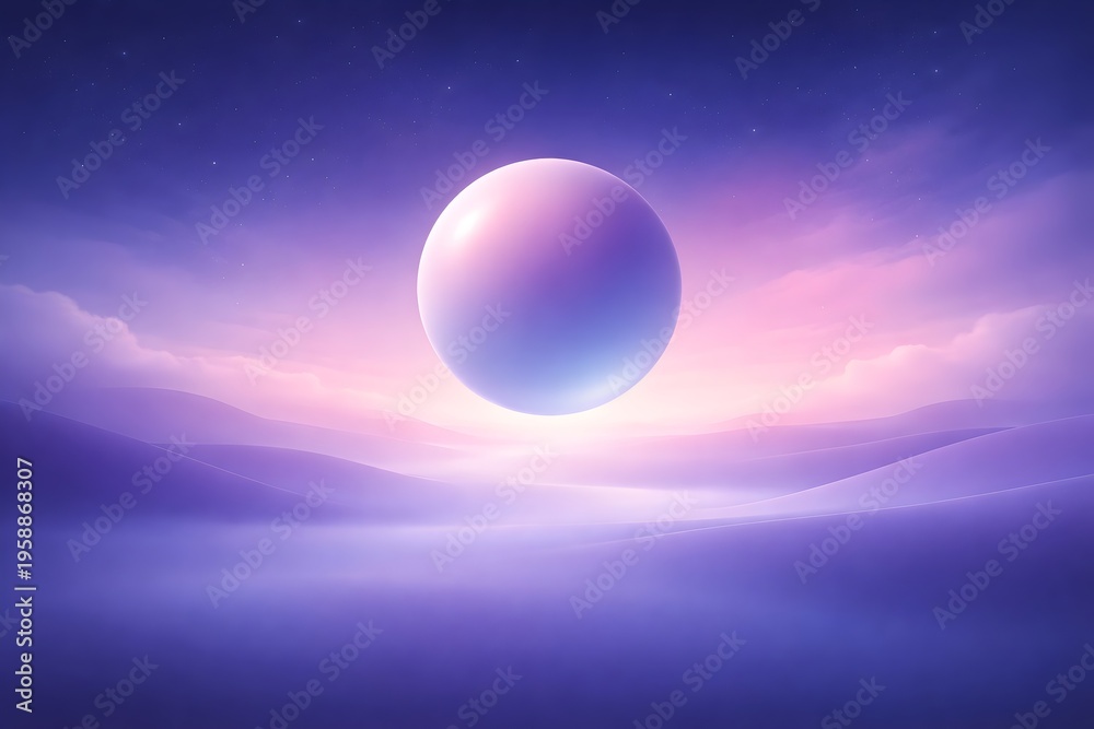 Obraz premium Cosmic gradient environment 3D abstract background