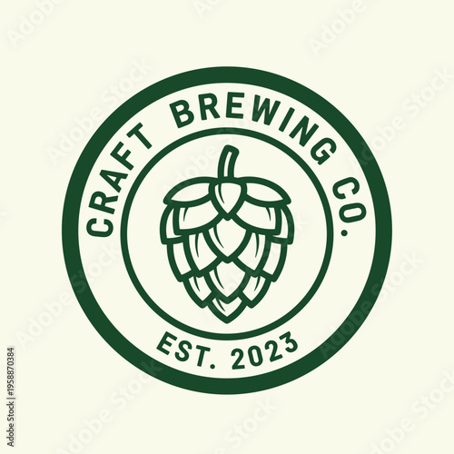 Craft brewing company logo design.