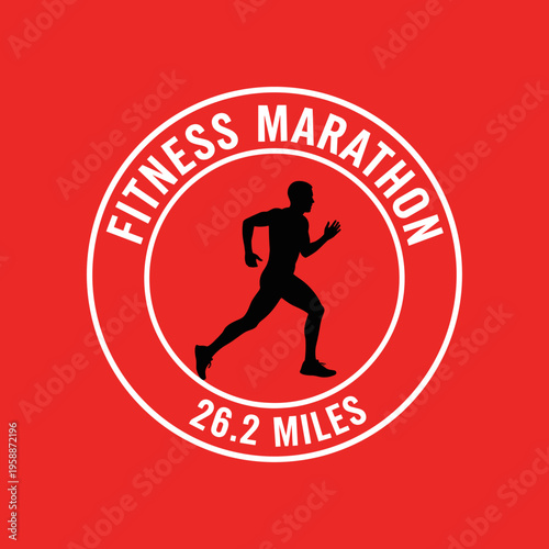 Fitness Marathon Runner Logo Design.