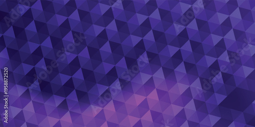 Abstract Purple Geometric Triangle Background with Gradient