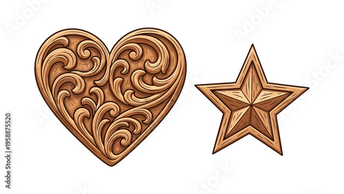 Heart and Star Symbols.