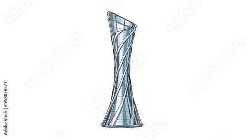 Modern Glass Sculpture Art.