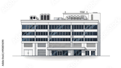 Modern Office Building Architecture.