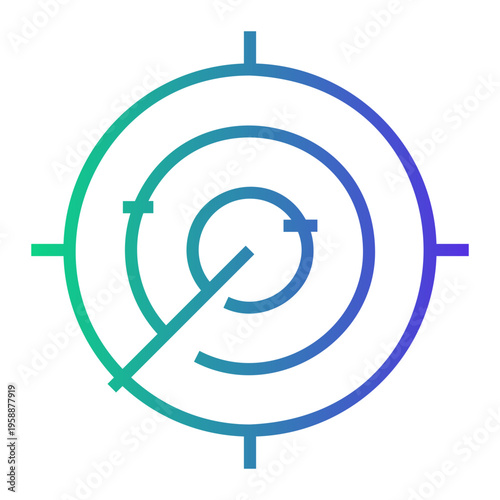 digital Line Gradient Icon