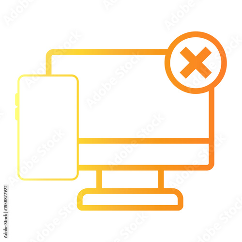 digital Line Gradient Icon