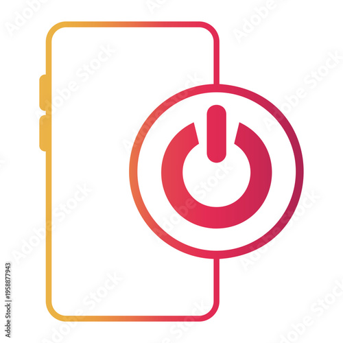 digital Line Gradient Icon