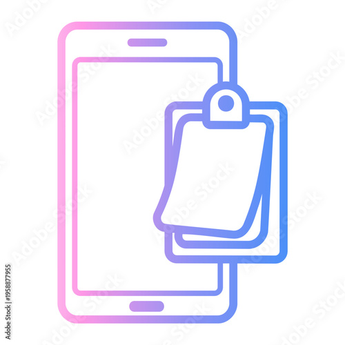 digital Line Gradient Icon