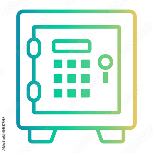 digital Line Gradient Icon