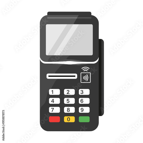 Payment Terminal Device with Keypad.