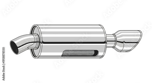 Car Exhaust Muffler Silencer.
