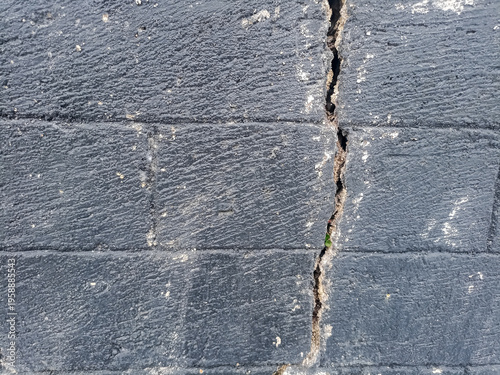 Cracked Concrete Pavement Texture Background