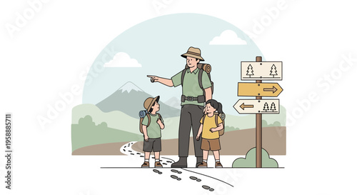 Adventure Family Exploration Discovering Trails Together