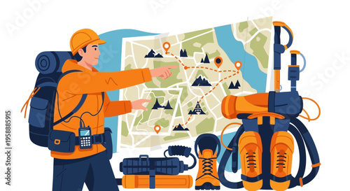 Adventure Planning Expert Guidance Through Detailed Map Exploration