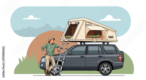 Adventure Ready Rooftop Tent Camping Adventure Vehicle