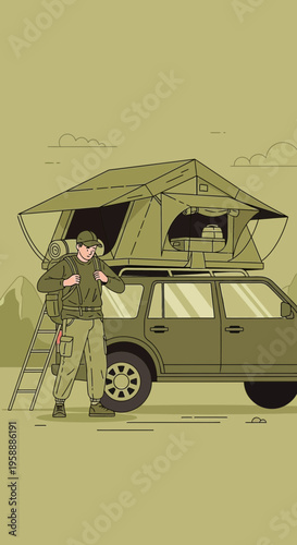 Adventure Ready Rooftop Tent Camping Expedition Vehicle