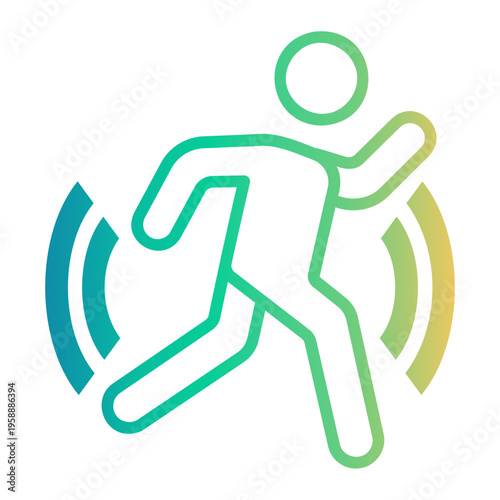 motion Line Gradient Icon
