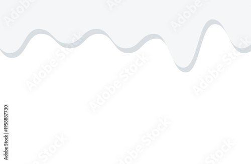 上部から垂れるミルク　液体フレーム背景素材