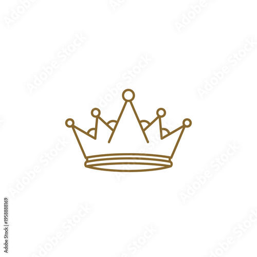 A royal crown icon symbolizing power, leadership, and luxury, perfect for branding and design projects