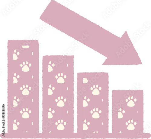 Bar Graph -2- Down -1- Paw Pad