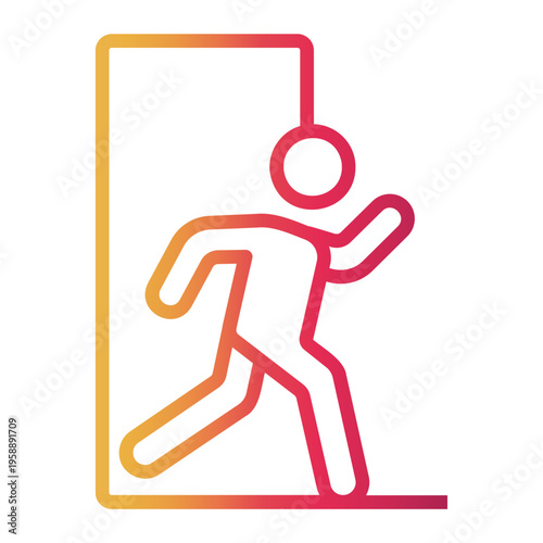 access Line Gradient Icon