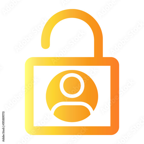 access Line Gradient Icon