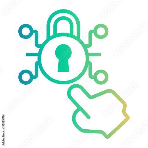 access Line Gradient Icon