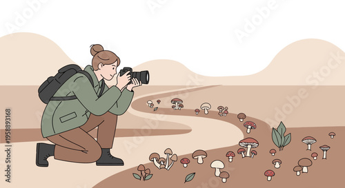 Adventurous Photographer Captures Delicate Fungi on Nature Trail