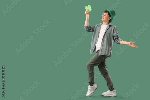 Redhead young man in leprec...