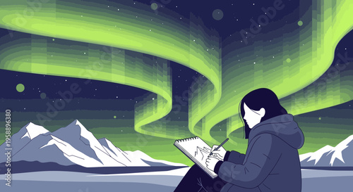 Artist Captures Aurora Borealis Spectacle In Arctic Night