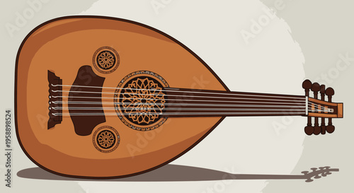 Oud instrument traditional arabic music
