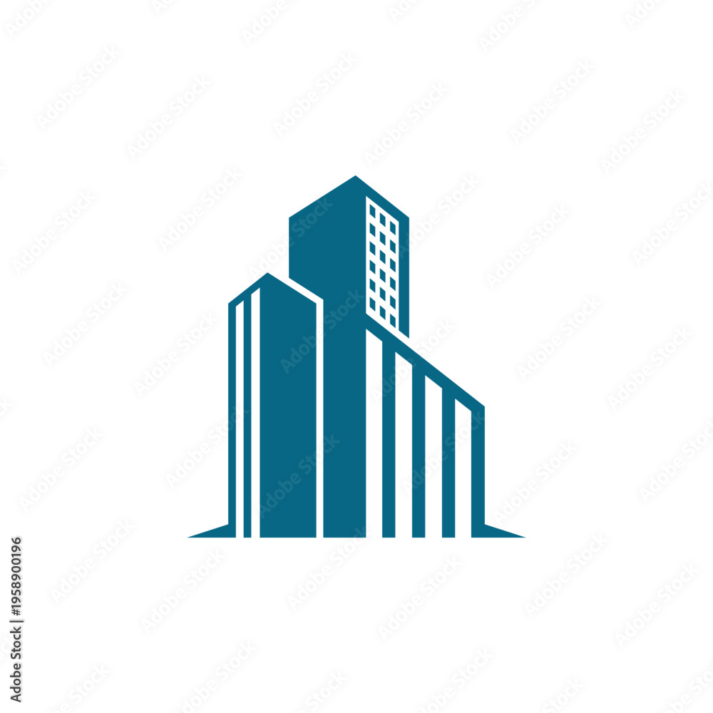 Fototapeta premium building logo simple business icon