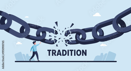 Breaking Free From Old Ways A Symbol Of Change And Progress