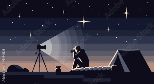 Capturing Celestial Wonders Under Starry Skies At Night
