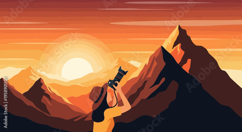 Capturing Majestic Mountain Sunsets With A Professional Camera