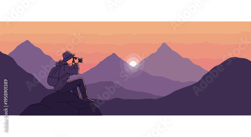 Capturing Mountain Majesty At Sunrise With A Photographer